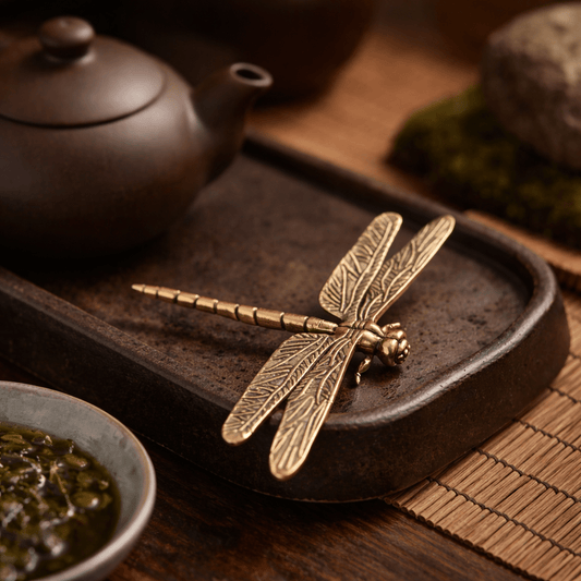 Aurelia Brass Dragonfly Tea Guardian - Urban Jiko