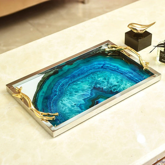 Blue Onyx Accent Tray - Urban Jiko