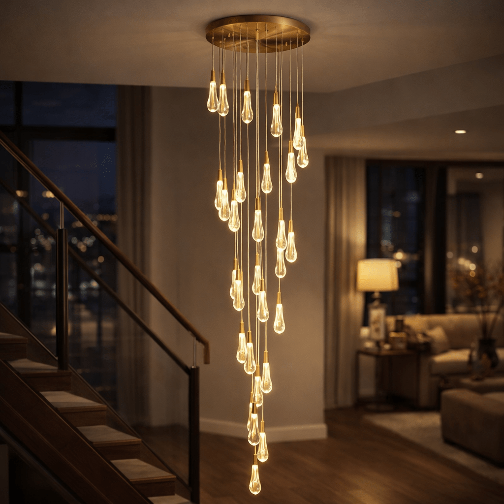 Celestia Crystal Rain Chandelier - Urban Jiko