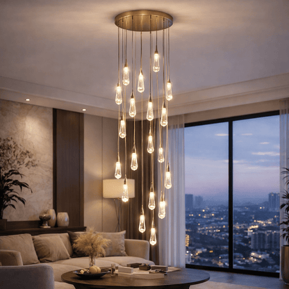 Celestia Crystal Rain Chandelier - Urban Jiko