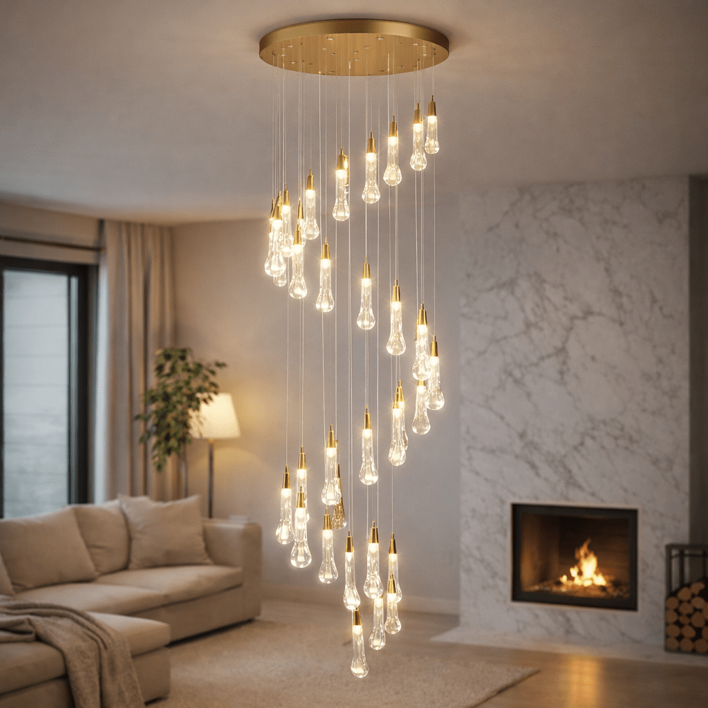 Celestia Crystal Rain Chandelier - Urban Jiko