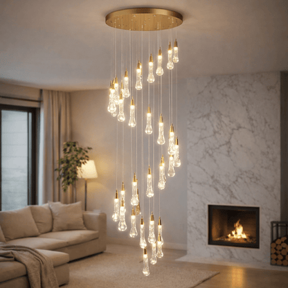 Celestia Crystal Rain Chandelier - Urban Jiko