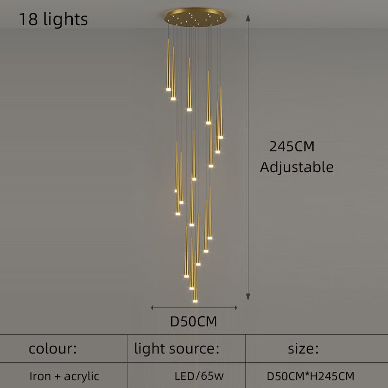 Celestia Linear Drop Chandelier - Urban Jiko
