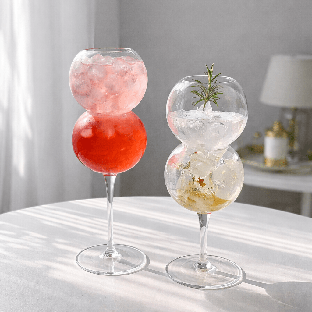 Dual Sphere Cocktail Glass - Urban Jiko