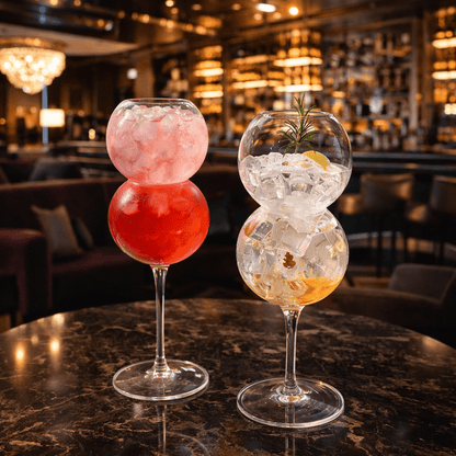 Dual Sphere Cocktail Glass - Urban Jiko