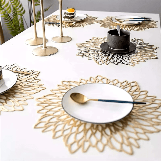 Gold Designer Placemat Set - Urban Jiko