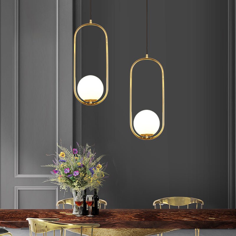 Gold Glass Sphere Pendant Light - Urban Jiko