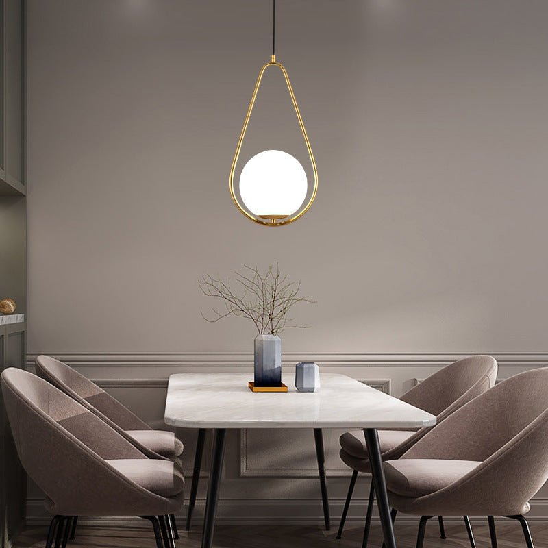 Gold Glass Sphere Pendant Light - Urban Jiko
