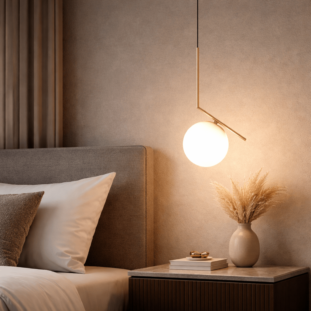 Gold Glass Sphere Pendant Light - Urban Jiko