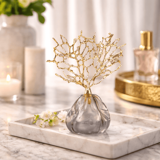 Golden Reef Coral Sculpture - Urban Jiko