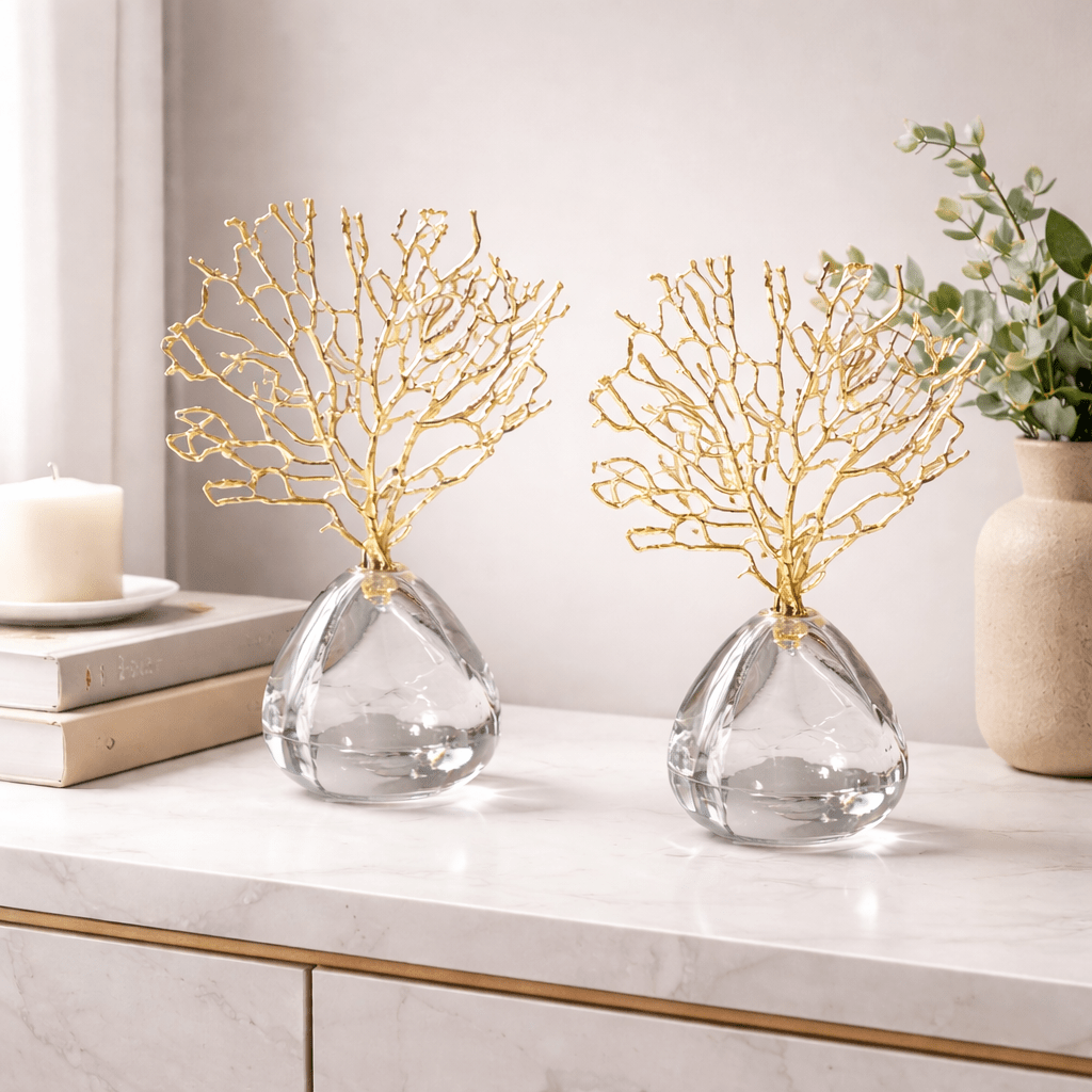 Golden Reef Coral Sculpture - Urban Jiko