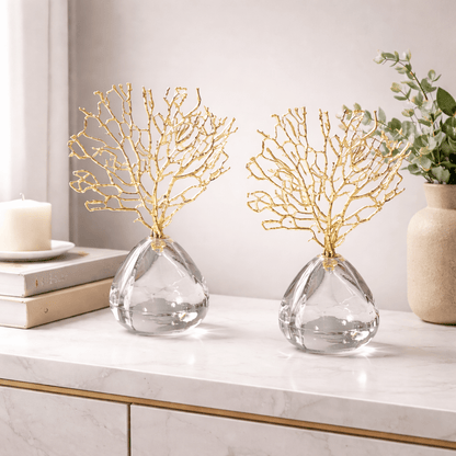 Golden Reef Coral Sculpture - Urban Jiko