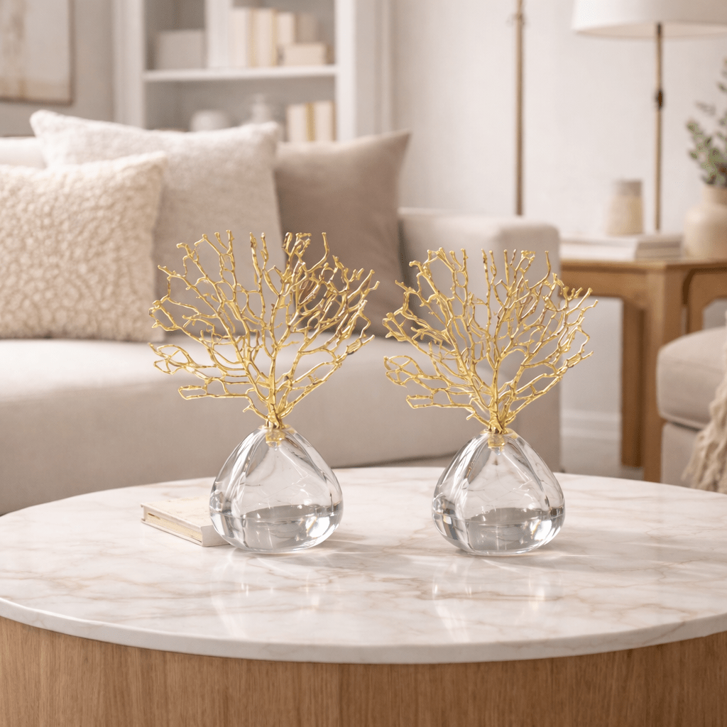 Golden Reef Coral Sculpture - Urban Jiko