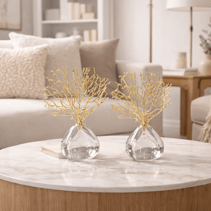 Golden Reef Coral Sculpture - Urban Jiko