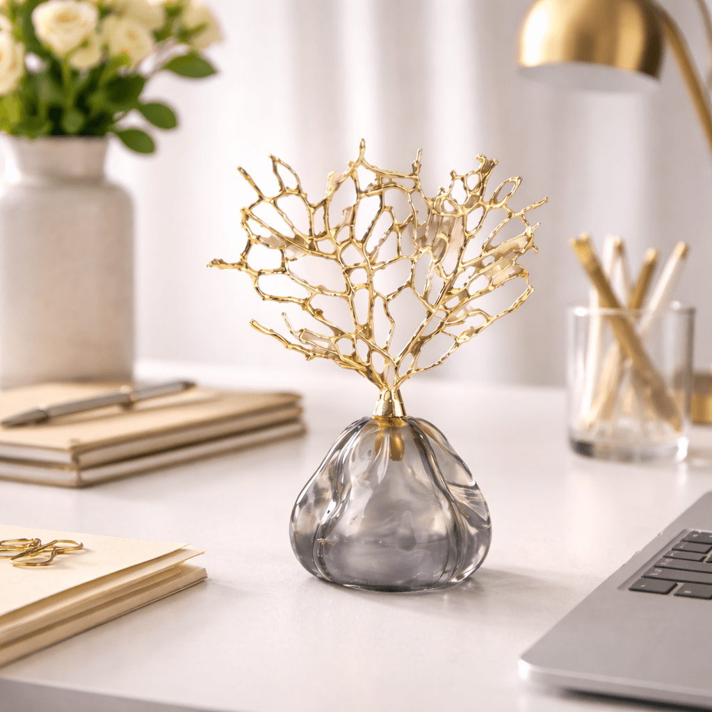 Golden Reef Coral Sculpture - Urban Jiko