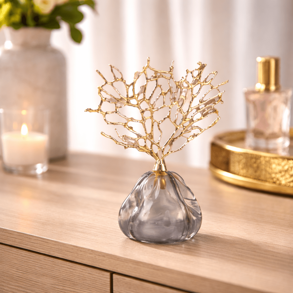 Golden Reef Coral Sculpture - Urban Jiko