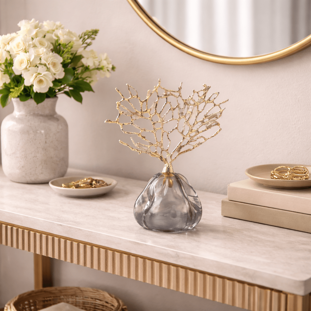 Golden Reef Coral Sculpture - Urban Jiko