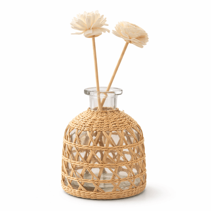 Haven Woven Glass Vase - Urban Jiko