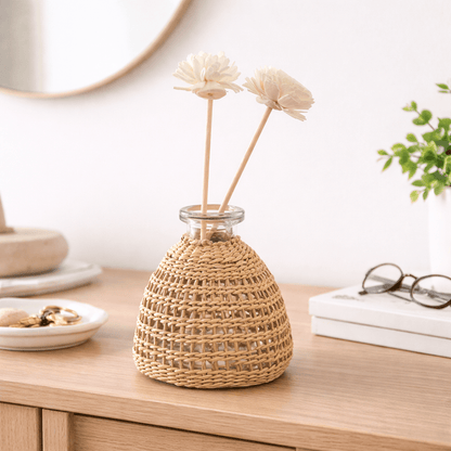 Haven Woven Glass Vase - Urban Jiko