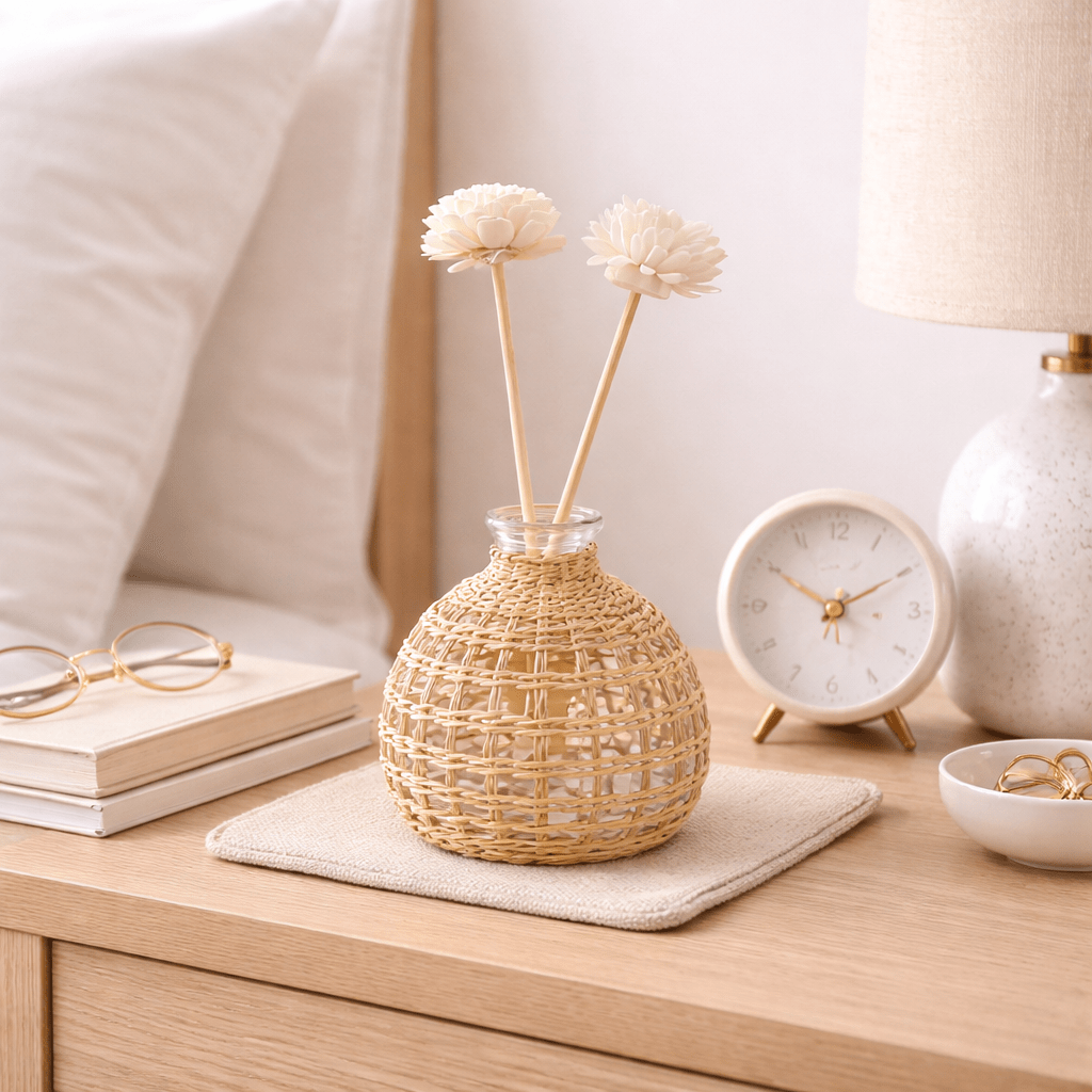 Haven Woven Glass Vase - Urban Jiko