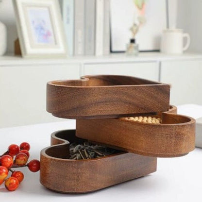 Heart Shaped Pine Wood Bowl - Urban Jiko