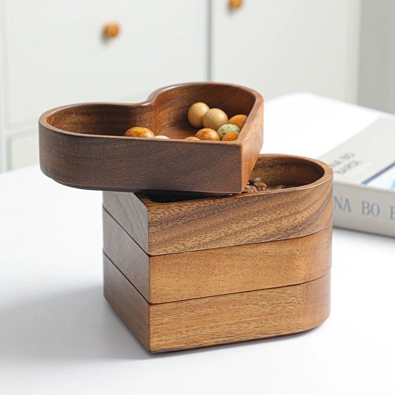 Heart Shaped Pine Wood Bowl - Urban Jiko