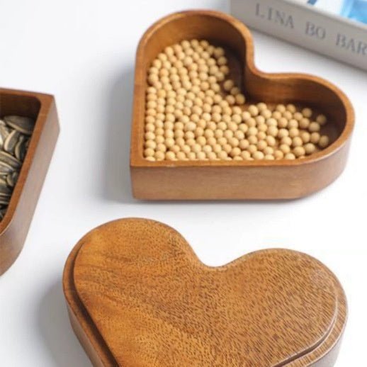Heart Shaped Pine Wood Bowl - Urban Jiko