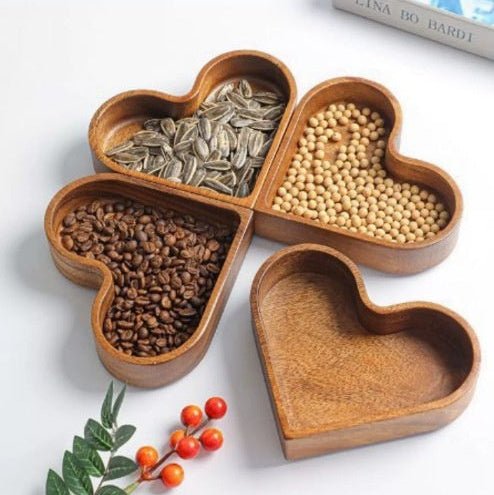 Heart Shaped Pine Wood Bowl - Urban Jiko