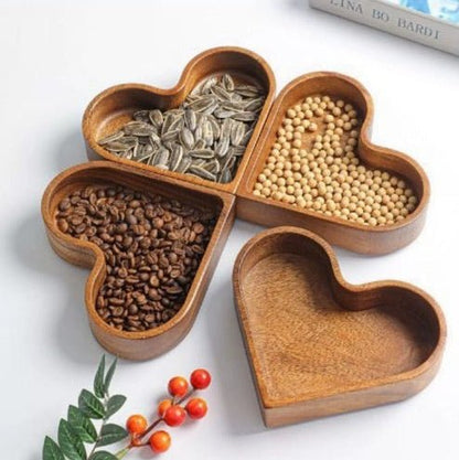 Heart Shaped Pine Wood Bowl - Urban Jiko