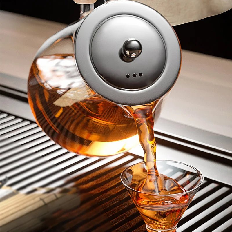 Heat Resistant Glass Teapot with Stainless Steel Tea Strainer - Urban Jiko