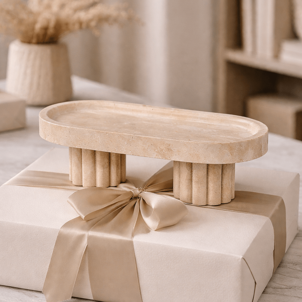 Heritage Fluted Stone Tray - Urban Jiko