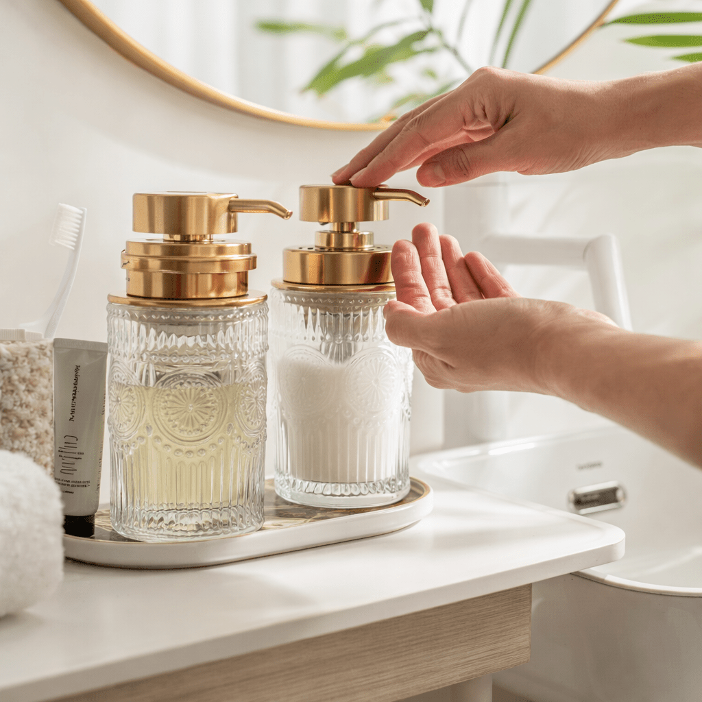 Imperial Glass Soap Dispenser - Urban Jiko