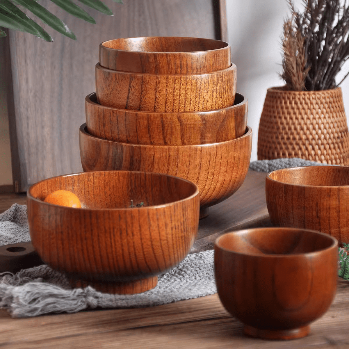 Japanese Jujube Wooden Bowls - Urban Jiko