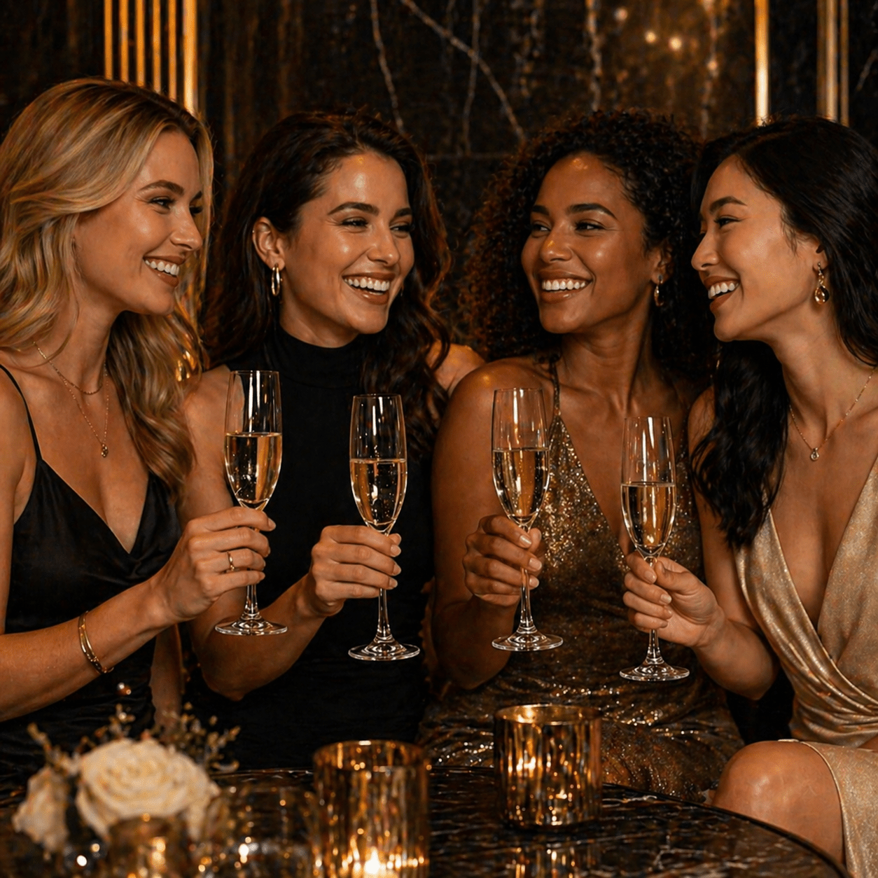 Luxe Champagne Flute Glass Set - Urban Jiko