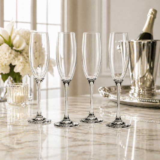 Luxe Champagne Flute Glass Set - Urban Jiko