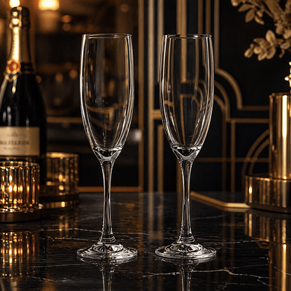 Luxe Champagne Flute Glass Set - Urban Jiko