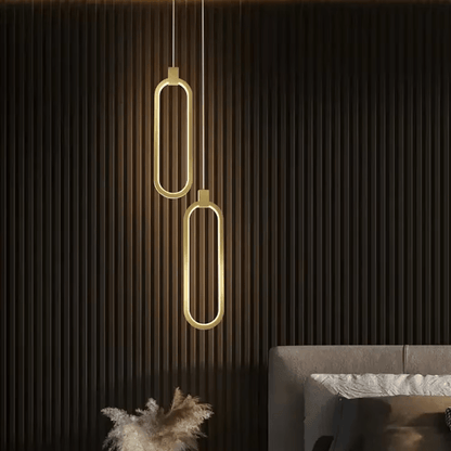 Modern LED Oval Pendant Lamp - Urban Jiko