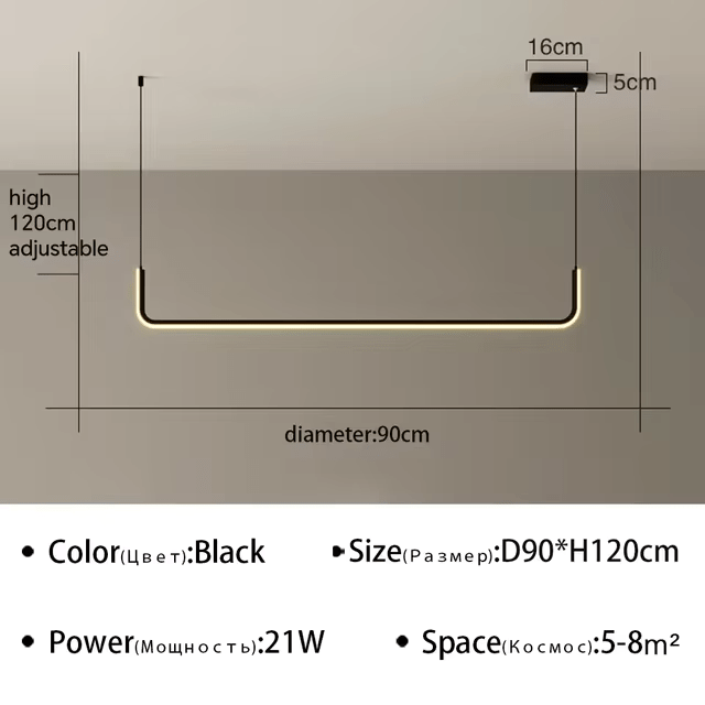 Modern LED Suspension Pendant Lamp - Urban Jiko