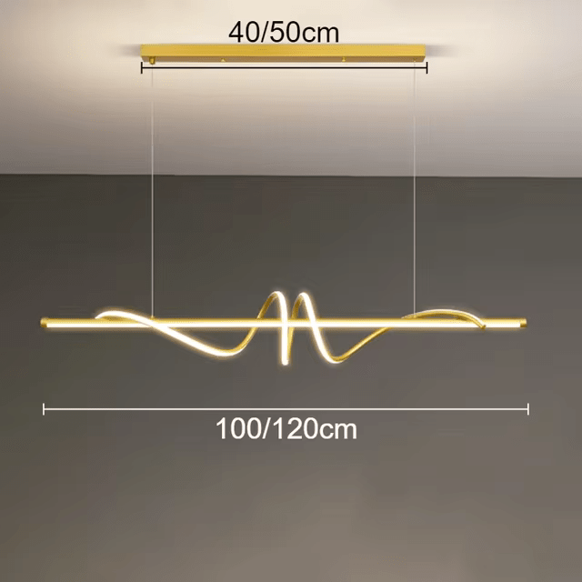 Modern LED Wave Pendant Lamp - Urban Jiko
