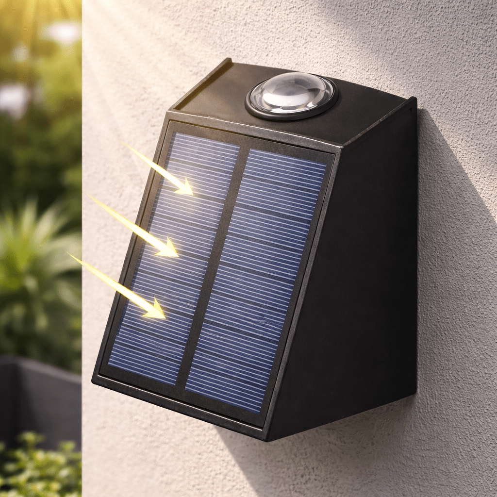 Modern Solar Outdoor Wall Light - Urban Jiko