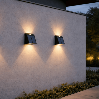 Modern Solar Outdoor Wall Light - Urban Jiko