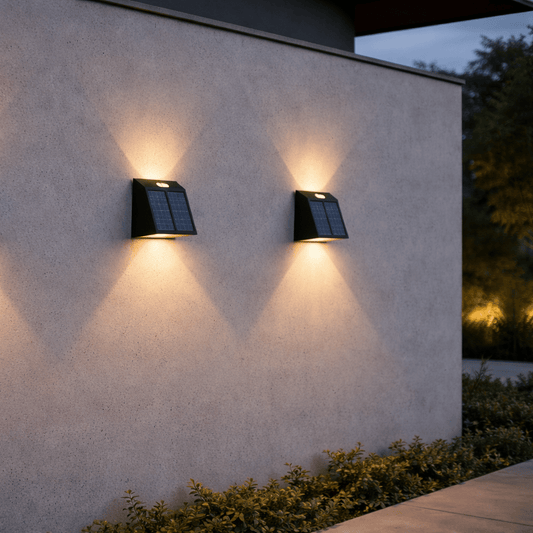 Modern Solar Outdoor Wall Light - Urban Jiko