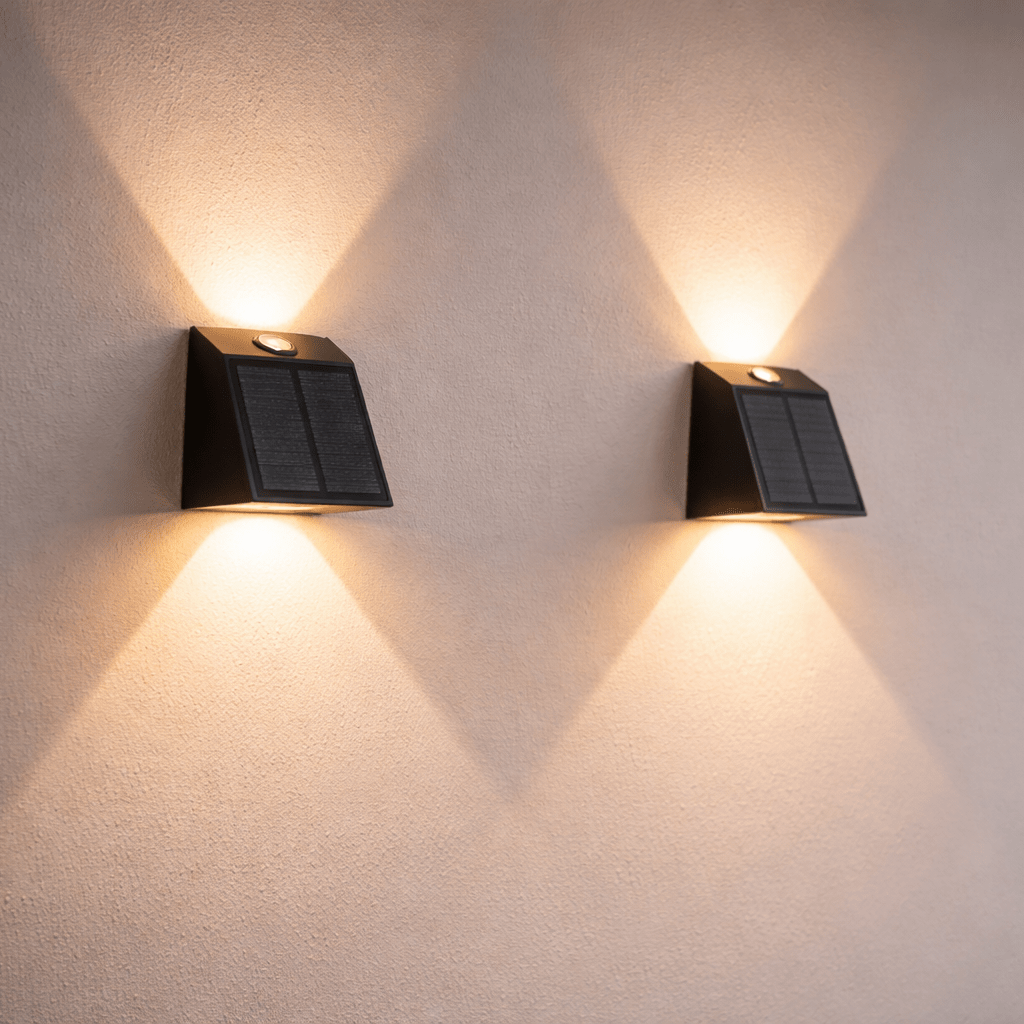 Modern Solar Outdoor Wall Light - Urban Jiko