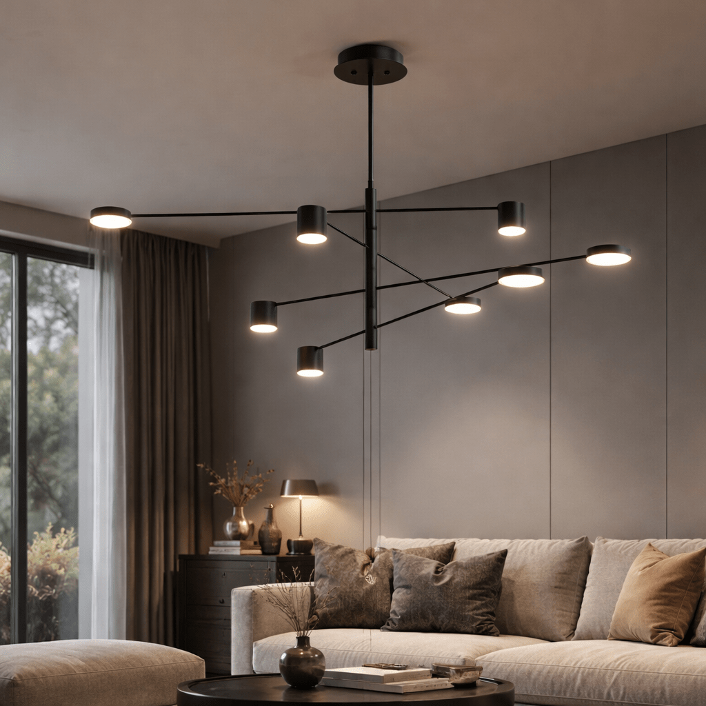 Noctra Beam Chandelier - Urban Jiko