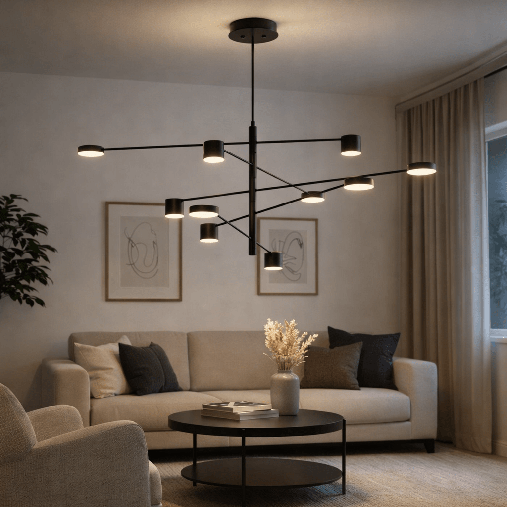 Noctra Beam Chandelier - Urban Jiko