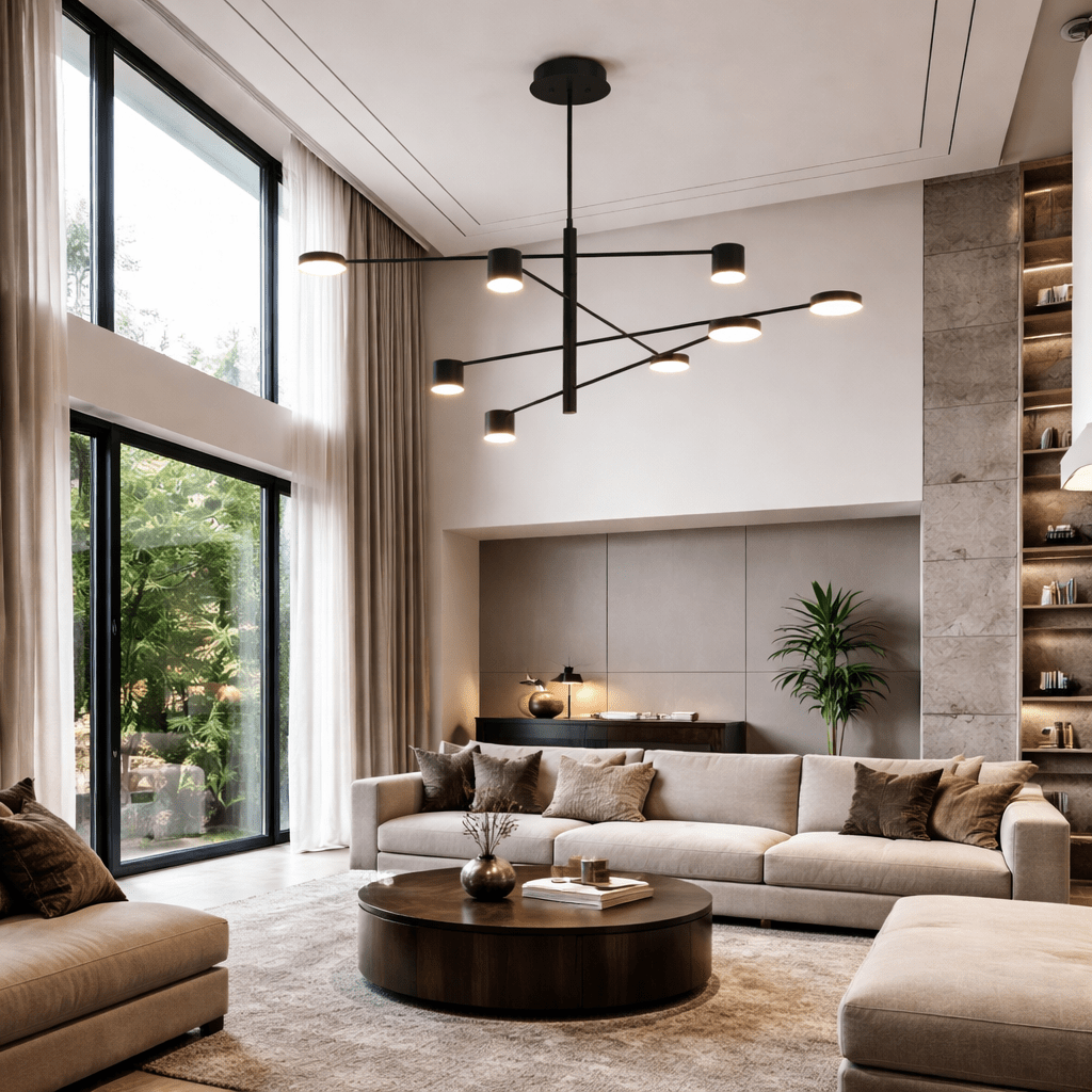 Noctra Beam Chandelier - Urban Jiko