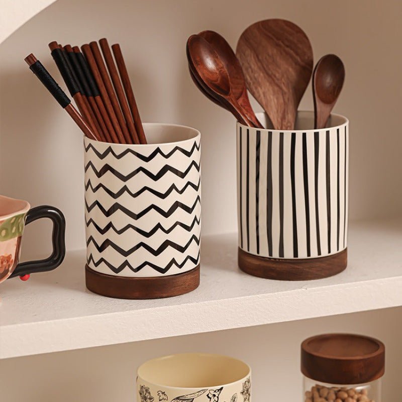 Nordic Ceramic Utensil Holder - Urban Jiko