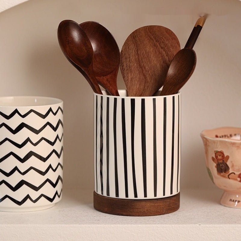 Nordic Ceramic Utensil Holder - Urban Jiko