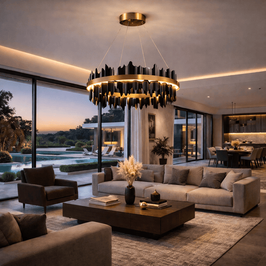 Obsidian Halo Chandelier - Urban Jiko