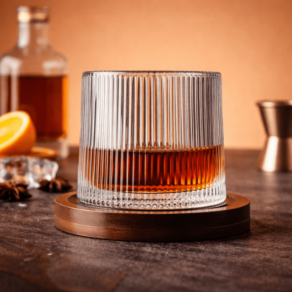 Orbit Spinning Whiskey Glass - Urban Jiko